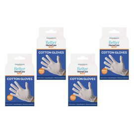 Better Home Care Now Cotton Gloves Small Bundle of 4 Absorbent Under Gloves
