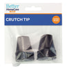 Better Home Care Now Crutch Tips Rubber Non-Slip End Bottom Black 19mm Pack x 2