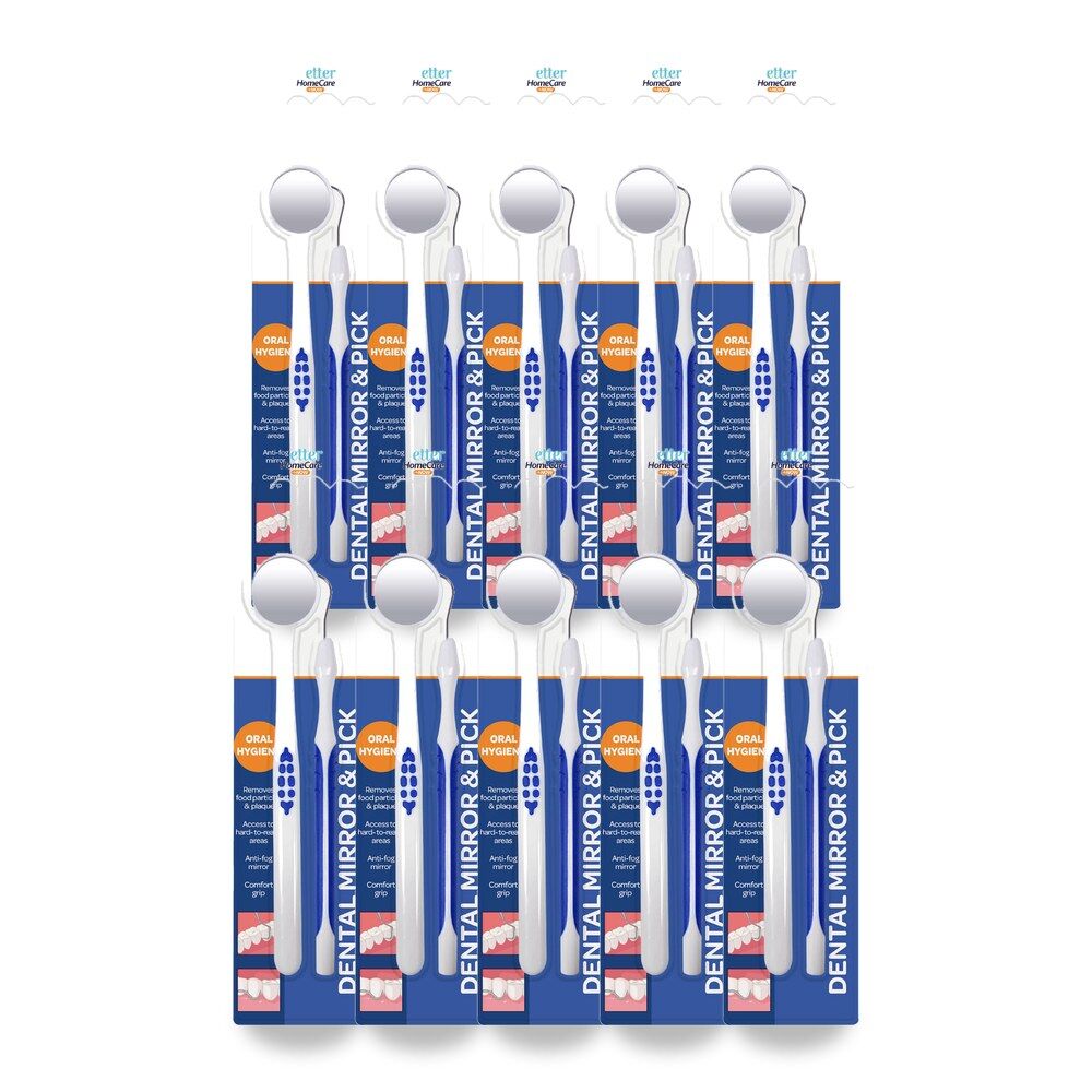Better HomeCare Now Dental Mirror And Pik For Fresher Breath Pack of 10