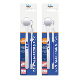 Better HomeCare Now Dental Mirror and Pick 2 Pack for Fresher Breath