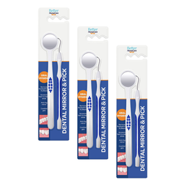 Better Home Care Now Dental Mirror and Pick Bundle of 3 for Fresher Breath