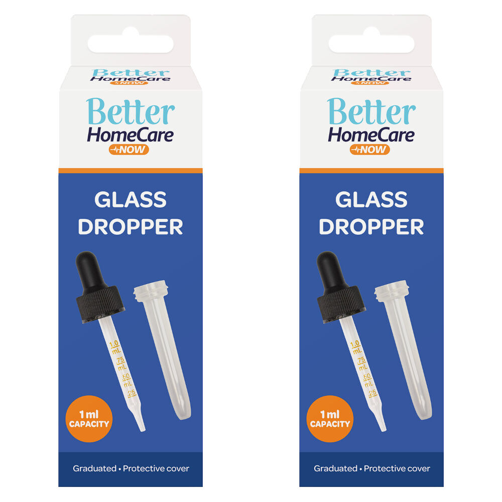Better Home Care Now Glass Eye Dropper 2 Pack