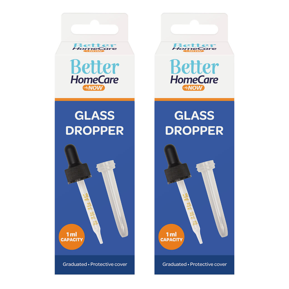 Better HomeCare Now Glass Eye Dropper 2 Pack