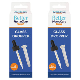 Better Home Care Now Glass Eye Dropper 2 Pack