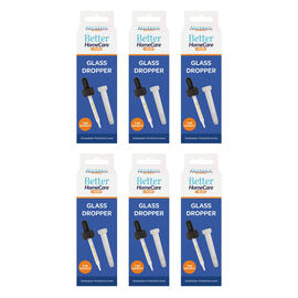 Better Home Care Now Glass Eye Dropper Bundle of 6