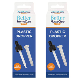Better Home Care Now Plastic Eye Dropper 2 Pack Accurate Pipette