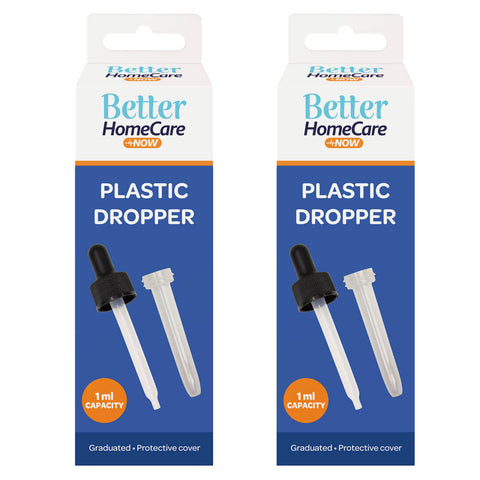 Better Home Care Now Plastic Eye Dropper 2 Pack Accurate Pipette