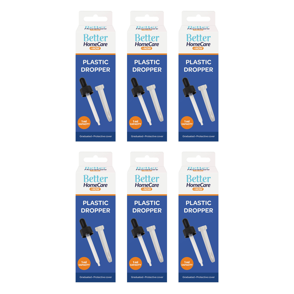 Better Home Care Now Plastic Eye Dropper Bundle of 6