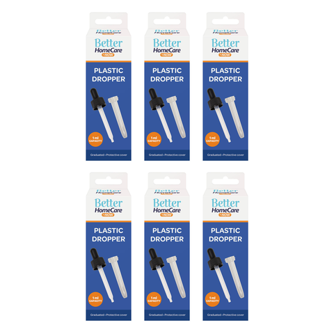 Better Home Care Now Plastic Eye Dropper Bundle of 6
