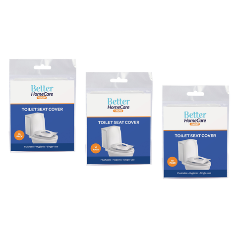Better Home Care Now Disposable Paper Toilet Seat Covers 10pcs Pack Bundle of 3