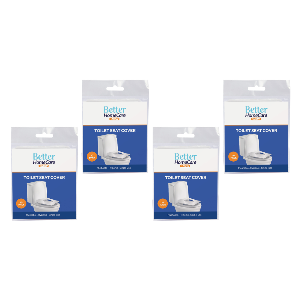 Better Home Care Now Disposable Paper Toilet Seat Covers 4 Pack 10pcs