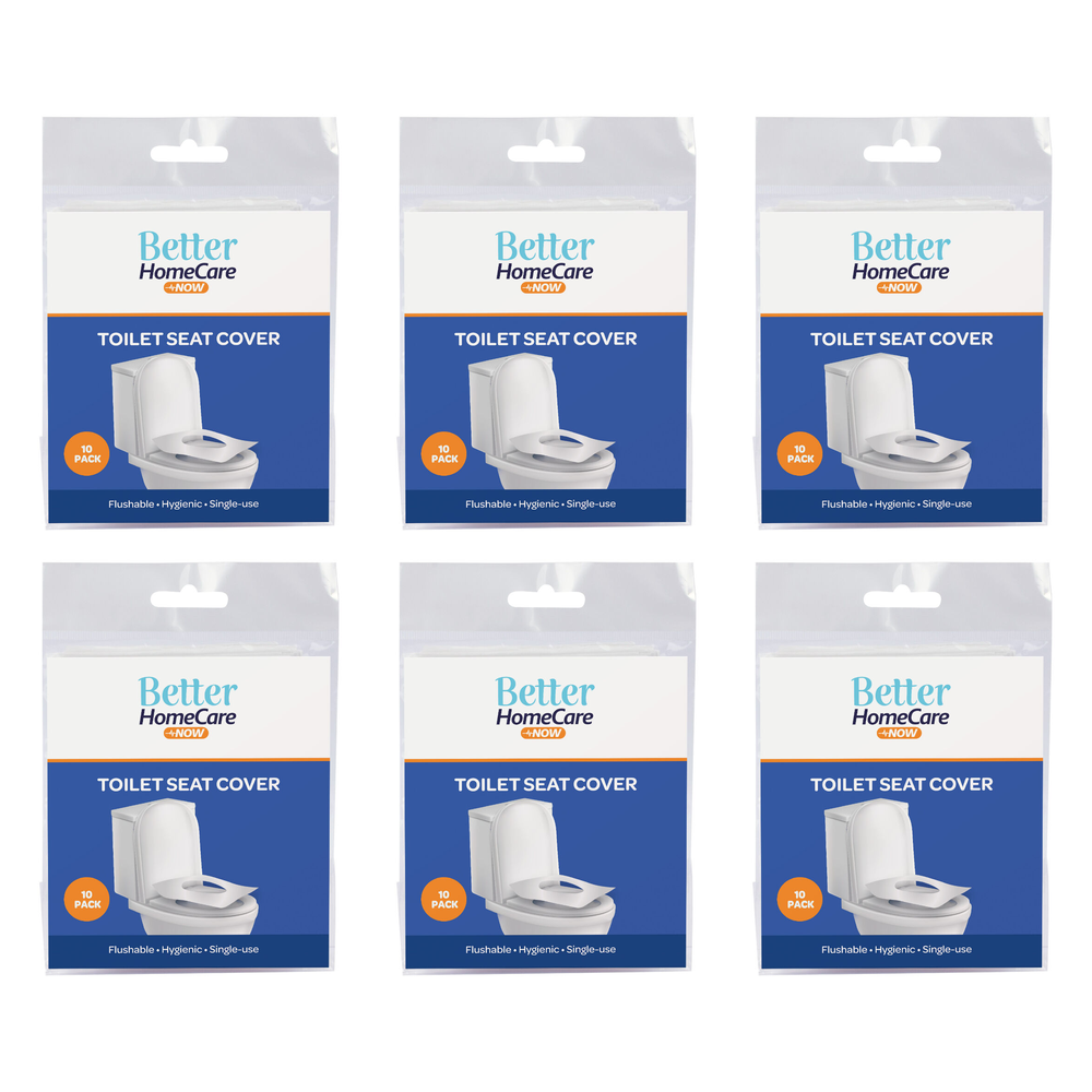 Better Home Care Now Biodegradable Toilet Seat Covers 10pc Bundle of 6