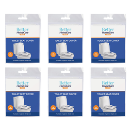Better Home Care Now Biodegradable Toilet Seat Covers 10pc Bundle of 6