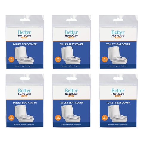 Better Home Care Now Biodegradable Toilet Seat Covers 10pc Bundle of 6