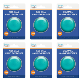Better Home Care Now 6 Pack Gel Exercise Ball for Hand Therapy and Stress Relief