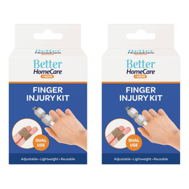 Better HomeCare Now 3 Piece Finger Injury Kit Splint and Tape x 2