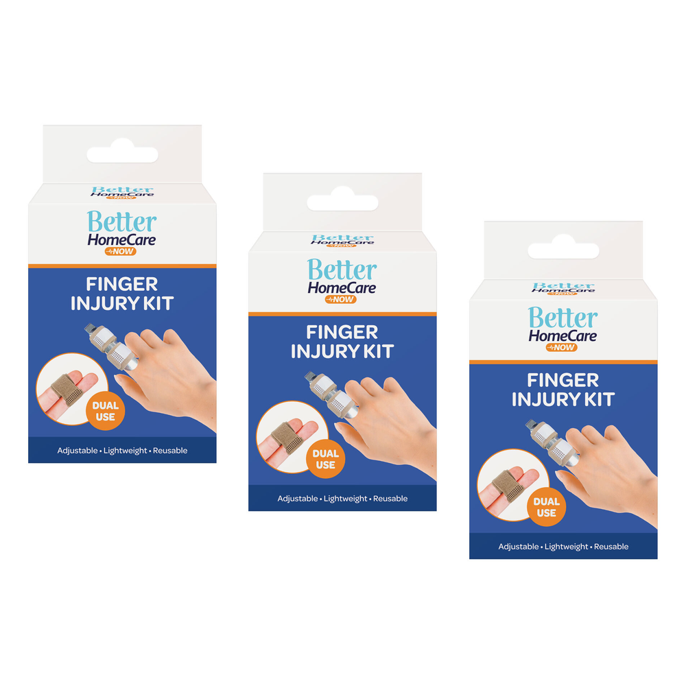 Better Home Care Now Finger Injury Kit 3 Pack Splint and Tape Bundle
