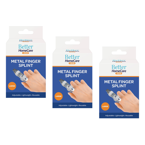 Better Home Care Now Finger Splint Metal Large Support Bundle of 3