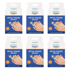 Better Home Care Now Metal Finger Splint Large Bundle of 6