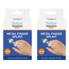 Better HomeCare Now Metal Finger Splint Medium 2 Pack Support Stabilizer