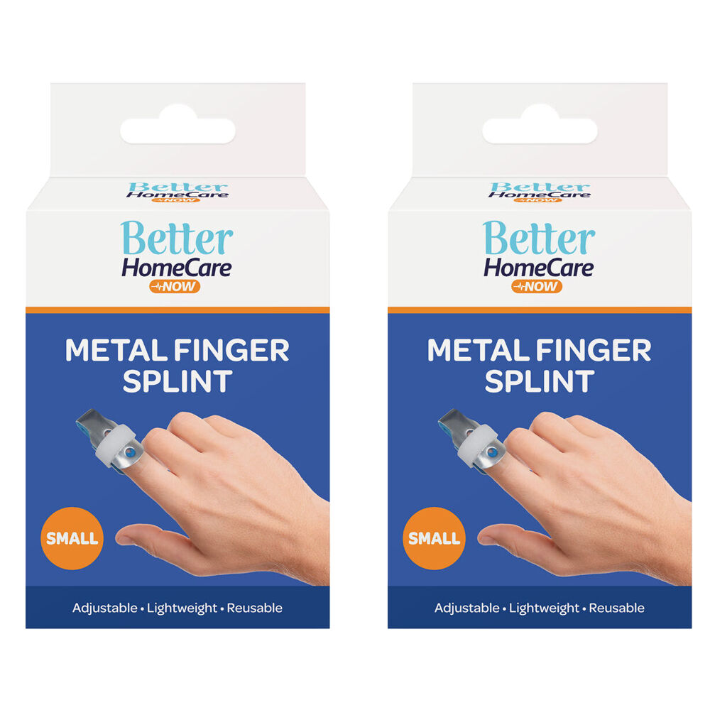 Better Home Care Now Metal Finger Splint Small Pack of 2 Support Stabiliser