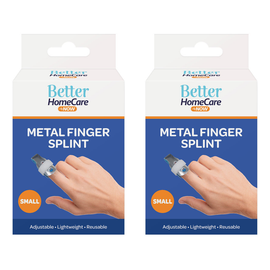 Better HomeCare Now Metal Finger Splint Small Pack of 2 Support Stabiliser