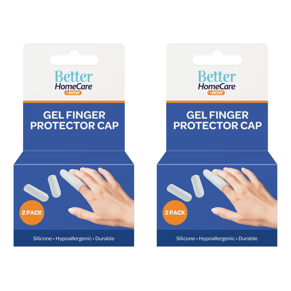 Better HomeCare Now Gel Finger Cap Sleeve 4.8 x 1.5 cm Pack of 2