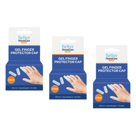 Better Home Care Now Gel Finger Cap Sleeve 4.8 x 1.5cm Bundle of 3