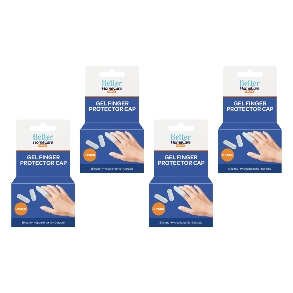 Better Home Care Now Gel Finger Cap Sleeve 4.8 x 1.5cm Bundle of 4