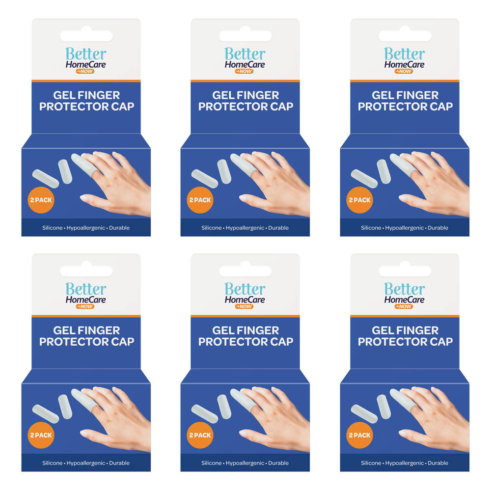 Better Home Care Now Gel Finger Cap Sleeve 4.8 x 1.5cm Bundle of 6
