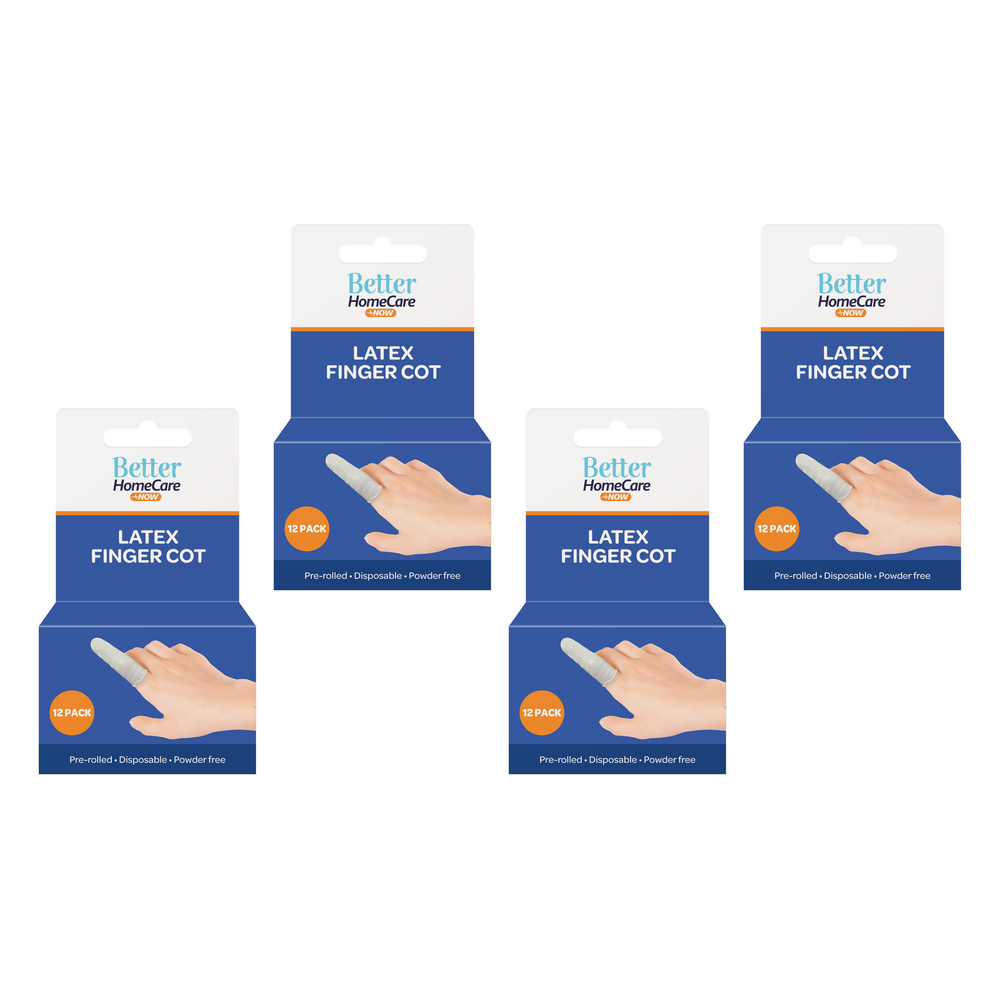 Better Home Care Now Latex Finger Cots Bundle of 4