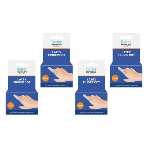 Better Home Care Now Latex Finger Cots Bundle of 4