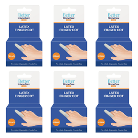 Better Home Care Now Latex Finger Cots Bundle 6 Pack