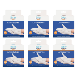 Better Home Care Now Latex Gloves 10pc Large Bundle of 6 23.5 x 12.5cm