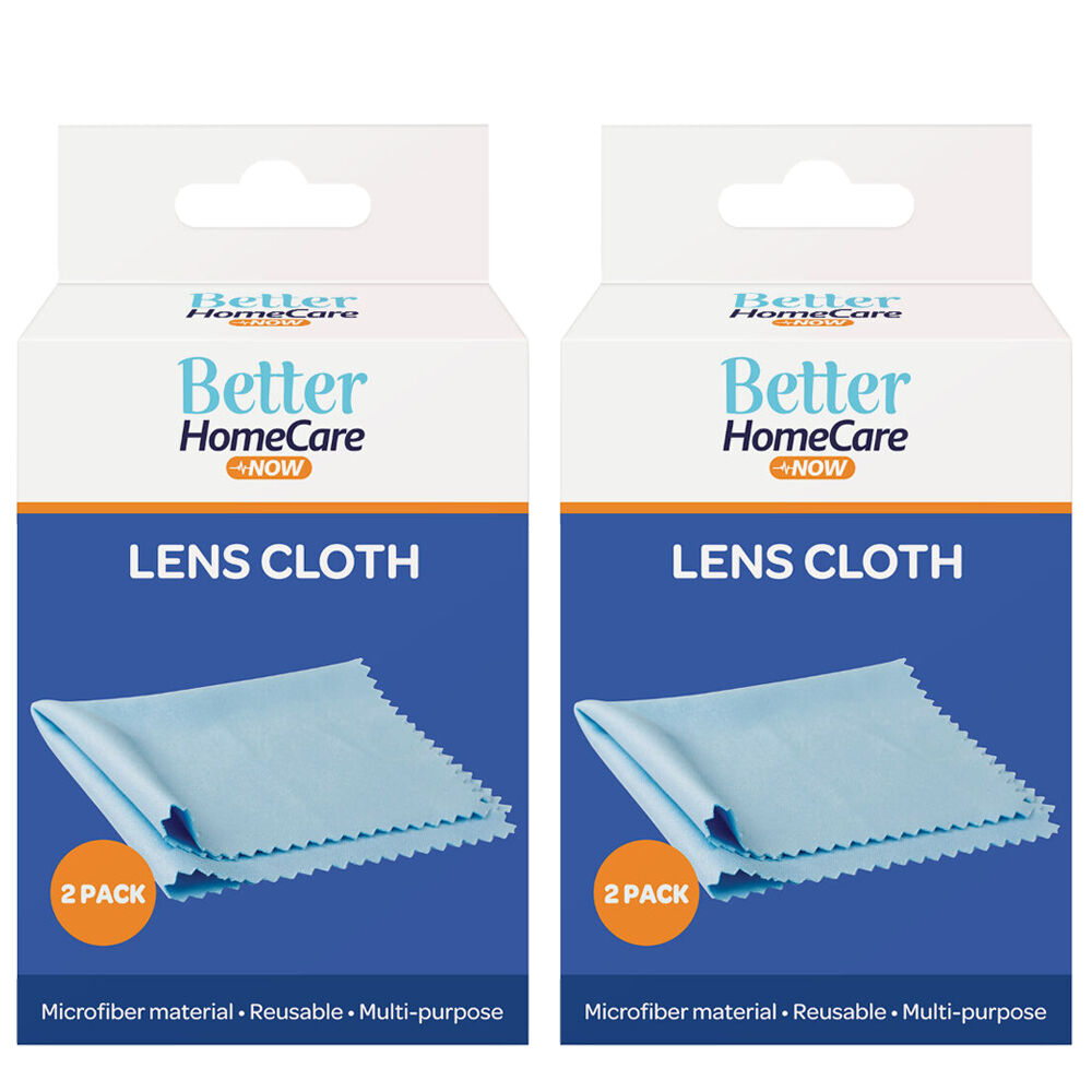 Better Home Care Now Lens Cloth 13 x 13 cm Pack of 4 Microfibre Cleaning Cloths