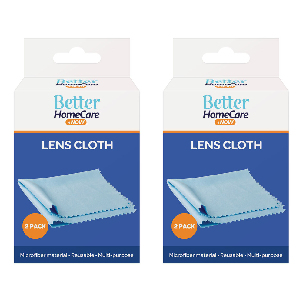 Better HomeCare Now Lens Cloth 13 x 13 cm Pack of 4 Microfibre Cleaning Cloths