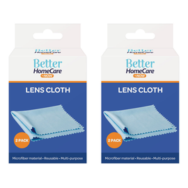 Better HomeCare Now Lens Cloth 13 x 13 cm Pack of 4 Microfibre Cleaning Cloths