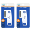 Better HomeCare Now Short Tooth Lice Comb with 5x Magnifier Pack of 2