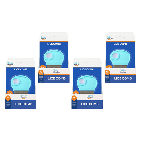 Better Homecare Now Lice Comb with Magnifier Metal Nit Comb Bundle of 4
