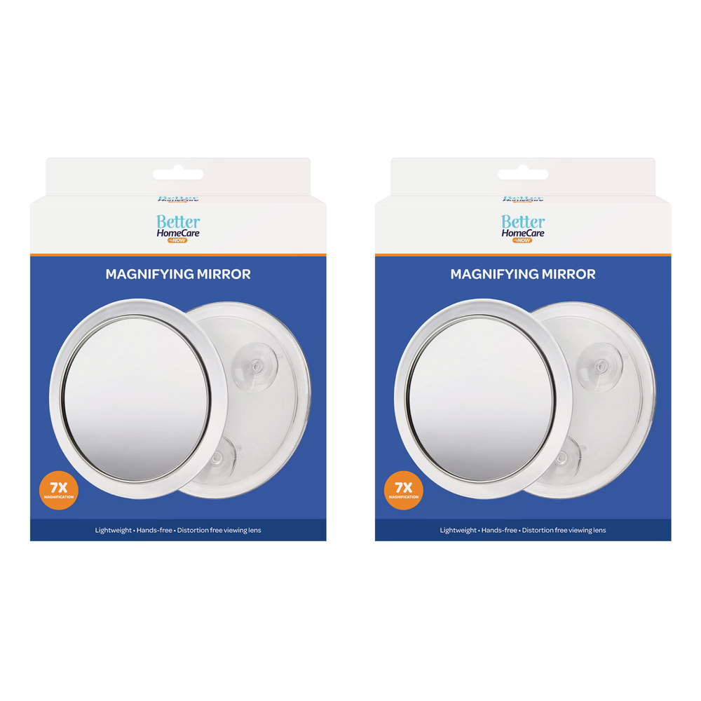 Better HomeCare Now 7x 17cm Magnifying Mirror with 2 Suction Cups