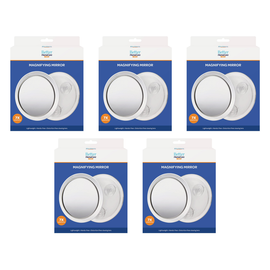 Better Home Care Now 5 Pack 17cm 7x Magnifying Mirror with Suction Cups