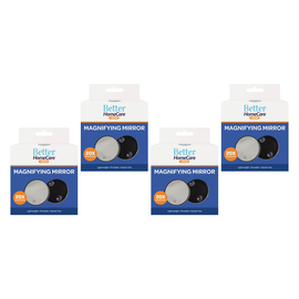 Better Home Care Now 20x Magnifying Mirror with Suction Cups Pack of 4