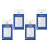 Better Home Care Now Bundle of 4 7 Day Pill Boxes Tray 4 Compartments Braille