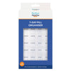 Better Home Care Now 7 x Daily Pill Boxes in Tray Morn, Noon, Eve, Bed 17 x 10 x 2cm With Braille