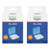 Better HomeCare Now 4 Compartment Pill Box Twin Pack 6.5 x 6.5 x 2.5 cm