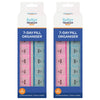 Better Home Care Now 7 Day AM PM Pill Box Organiser Pack of 2 19x6.5x2.5cm