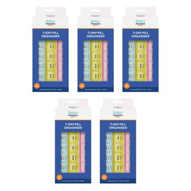 Better Home Care Now 7 Day Pill Box Organiser Morn Noon Night 5 Pack
