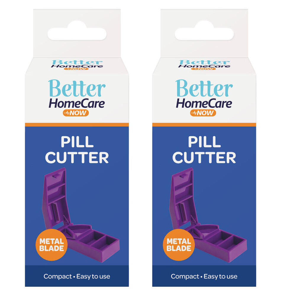 Better Home Care Now Pill Cutter and 2 Compartments 8.5 x 3.3 x 2.5cm x 2