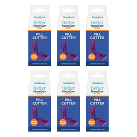 Better Home Care Now Pill Cutter 2 Compartment Box Bundle 6 Pack