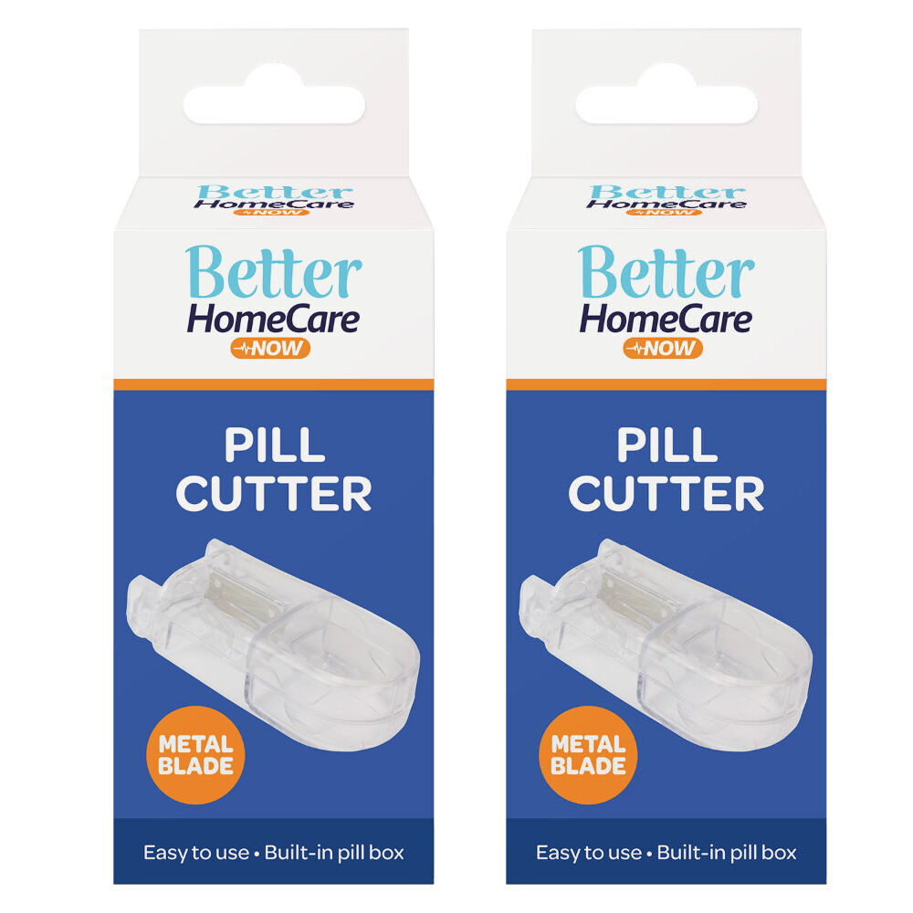 Better Home Care Now Pill Cutter and Compartment 8.5 x 4.7 x 3cm x 2